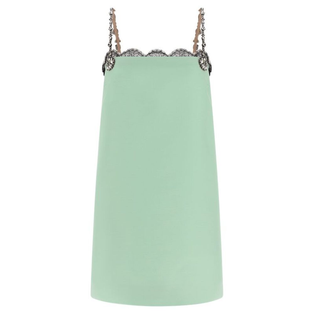 Valentino Garavani Bicolor Virgin Wool Short Women's Dress